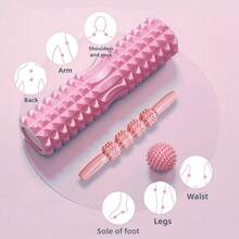 LINGPENG LENGPENG Yoga Roller Muscle Relief Roller, Leg Massage Roller For Muscle Massage - Multicolor - View 4