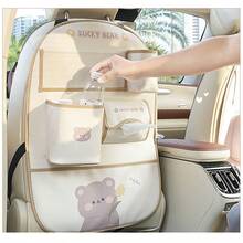1pc Car Seat Organizer - Multi-Pocket Storage Bag With Tissue Box, Cup Holder And Phone Slot - Perfect For Vehicle Organization, Car Accessories - A - View 7