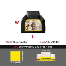 1件裝舒適波西米亞風羊羔絨沙發套，防滑可機洗沙發墊，3D紋理家具保護套，適合家庭使用 - 彩色 - 查看 35