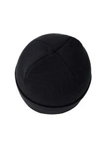 CAMEL CROWN Topi Rajut Benang Wol untuk Wanita Musim Dingin Hangat Tahan Angin Topi Pelindung Musim Gugur dan Musim Dingin Topi Wol Kecil untuk Wajah - Hitam - View 5