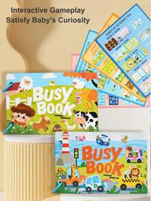 Buku Tenang Kecil untuk Anak, Buku Stiker yang Dapat Digunakan Kembali, Mainan Puzzle Mencocokkan dengan Perekat, Buku Aktivitas Edukasi Dini, Mainan Puzzle Pembelajaran Dini (Produk Membutuhkan Perakitan Sendiri) - MultiWarna - View 5