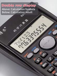 1pc Student Multifunctional Scientific Function Calculator, Exam-Specific Function Calculator, 12-Digit Display Multifunctional Financial Computer, Portable Calculator For Student And Office Use (Random Style), Back To School - one-size - View 4