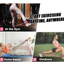 Hip Trainer, Cable Machine Hip Lift Ankle Resistance Band, Ankle Ring, Hip And Leg Resistance Rope, Body Shaping And Slimming - A - View 9