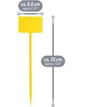 Marcatori vegetali - confezione da 25 pezzi - giallo - 35 cm - Visualizzare 7