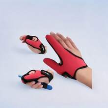 1pc Lure Fishing Anti-Slip Two-Finger Protective Sleeve, Spinning Reel Anti-Cut Finger Guard, Thickened Finger Cover For Fishing, Casting And Fly Fishing, For Men - Multicolor - View 5
