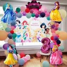 52TOYS Princess Theme Birthday Party Set, Home Party Backdrop And Photo Props, Birthday Party Decoration Set, 1st Birthday Backdrop And Scene Props - View 1