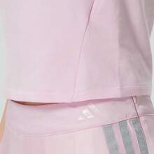Adidas 三葉草女子短版波浪邊運動修身短袖T卹 - 粉色 - 查看 5