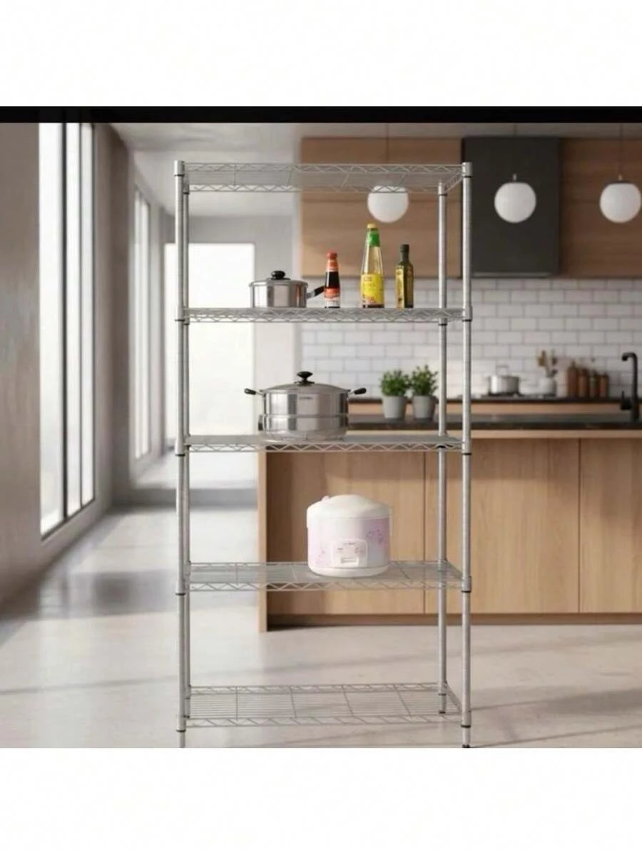Estante Aramada Com Rodízio  90 Cm Maxime Utilidades - A - Visão 1