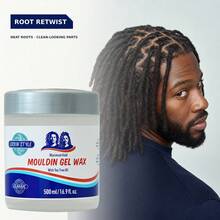 Loc Gel Wax & Retwist Gel 500ml，強力定型不脫屑鎖定凝膠，適用於新手 Locs、髒辮、扭繩髮與編髮，含茶樹油，控制毛躁髮型造型 - [LARGE SIZE]500ml - 查看 2