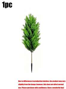 1pc Artificial Pine Tree, Faux Greenery With Natural Trunk, Pointed Base Design For Direct Planting, Low Maintenance Yard Landscaping, Home Decor, Holiday Atmosphere, Pot Not Included (3 Shovels Need To Be Purchased Separately) - Multicolor - View 10