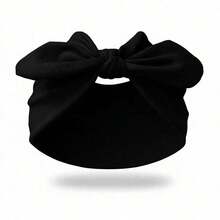 4 Pcs Wide Bow Knotted Headbands For Women,Elastic Soft Fabric Non Slip Hair Bands,Fashion Hair Accessories For Workout Yoga Washing Daily Wear Fall - Multicolor - View 5