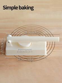 1pc Pastry Presser, Hand-Pressing Tool For Making Mooncakes' Ice Skin, ABS Baking Tool For Making Dumplings, Buns, And Pies, A Kitchen Baking Equipment - View 4