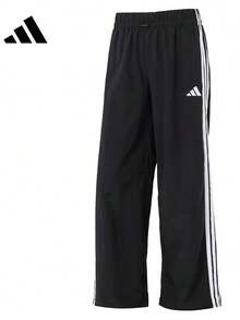 Adidas New Summer W 3S WV PT Women's Casual Loose Wide-Leg Breathable Sports Pants - Black and White - View 6