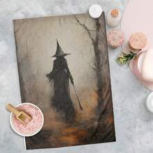 2/4/48pcs Halloween Series Mist Witch Pattern Printed Kitchen Towels - Super Soft, Highly Absorbent Polyester Dish Cloths And Hand Towels, Perfect For Holiday Decor, Kitchen Decor, Party Decor - Multicolor - View 9