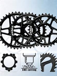 ZRACE MTB 3mm 偏心齒盤 7075AL 黑色 10/11/12速 3孔直裝 CNC - 黑色 - 查看 5