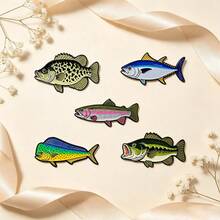 Vintage Game Fish Lapel Enamel Pins And Brooches Badge Pins For Backpacks Bags Backpack Cool Decoration Friend For Gifts - Multicolor - View 11