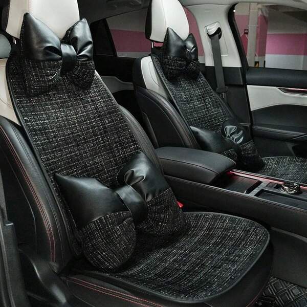 1件裝汽車座椅墊，四季通用舒適防滑汽車座椅套，極簡內裝座椅墊，最佳禮物