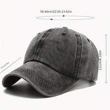 1/3pcs Women's Vintage Washed Neutral Color Baseball Cap, Adjustable Sports Hat, Casual Style, Durable, Buckle Design, Suitable For Daily Wear - Multicolor - View 2