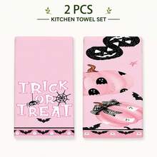 2/4/6pcs Halloween Themed Pattern Printed Kitchen Towels, Halloween, Can Be Used As Halloween Gifts, Halloween Decoration, Ultra-Fine Microfiber Soft High Absorbent Tea Towels, Dish Cloths, Cleaning Towels, Hand Towels, Suitable For Cooking, Baking, Wiping Cleaning And Kitchen Decoration, Kitchen Accessories, Daily Essential Supplies - Multicolor - View 11
