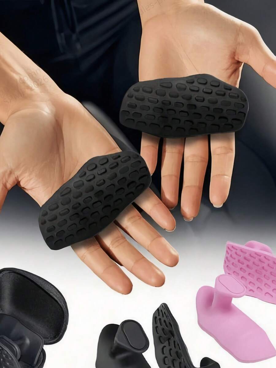 1pc(2pcs/Pack) Professional Fitness Grip, Ergonomic Pull-Up Training Hand Protector, Non-Slip Weightlifting Grip Straps For Men And Women - A - View 1