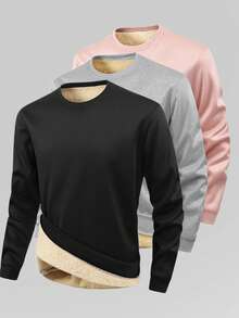 1pc Women's Autumn/Winter Lightweight Thermal Lined Warm Sports Sweatshirt For Fitness, Workout, Running And Cycling - Black - View 4