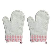 2pcs Heat Resistant Gloves & Anti-Slip Gloves - Kitchen Oven Mitts - Silicone Oven Mitts - Microwave Baking Tools - View 8