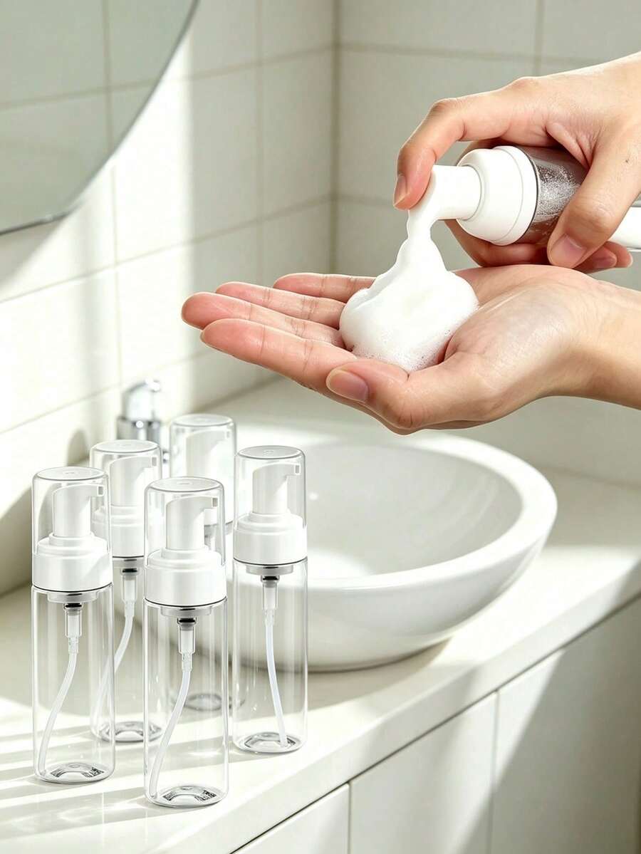 5/3/1pc Pump Head Foaming Dispenser Bottle 150ml Dense Foam Daily Care Travel Essential - Multicolor - View 1