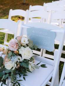 Custom Reserved Wedding Memorial Chair Sign, Personalized Wedding Memorial Sign, Personalized Memorial Plaque, Wedding Welcome Sign, Personalized Wedding Decor, Eternal Love, Mother's Day Gift, Thoughtful Gift, Heartfelt Memorial - Multicolor - View 3