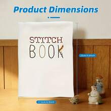 LAMYA Embroidery Starter Kit For Beginners, DIY Hand Embroidery Set With Stitch Practice Fabric Sheets, Bamboo Hoop & Portable Sewing Tools - 594 - View 3