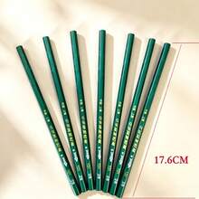 Premium HB Wooden Pencil, 0.3mm Lead, Hexagonal Green Barrel, Suitable For Drawing And Sketching - Essential Office Supplies - A - View 9