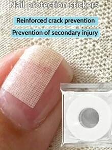 Parche protector de uñas, protector de uñas, parche de protección de heridas transpirable y desgarrable, herramienta de protección y cuidado de uñas - transparente - Ver 1