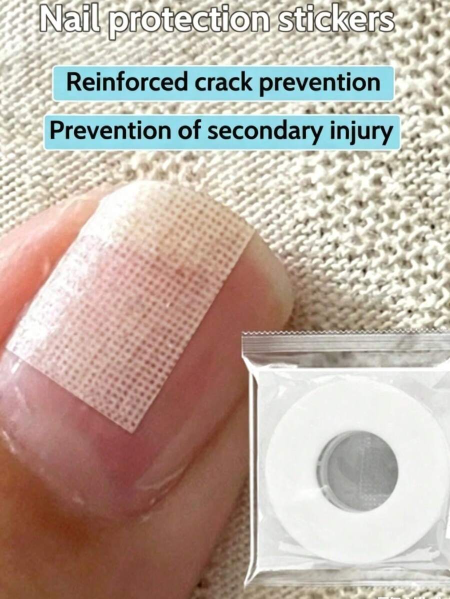 Parche protector de uñas, protector de uñas, parche de protección de heridas transpirable y desgarrable, herramienta de protección y cuidado de uñas - transparente - Ver 1