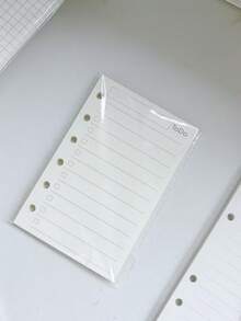 صفحات إعادة تعبئة دفتر ملاحظات A6/A7 ب- 6 حلقات/5 حلقات بتصميم بسيط، صفحات مخطط شبكة/نقاط/خطوط/فارغة، ورق إعادة تعبئة محفظة مخطط جيب محمول لميزانية النقد، ورق ملاحظات فضفاض لتتبع النفقات اليومية - A - مشاهدة 23