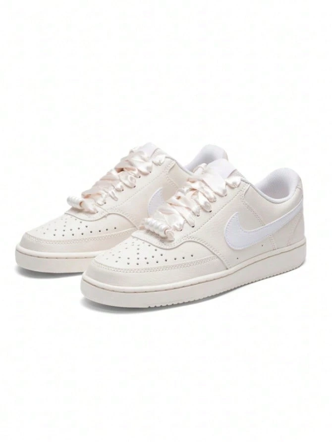 Nike New AF1 Air Force 1 Minimalist Versatile Wear-Resistant Women's Low-Top Casual Sneakers - Beige/Pinkish White - View 1