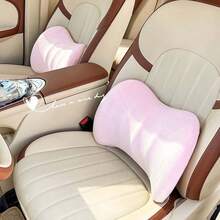 1pc Car Headrest Pillow, Memory Foam Lumbar Support Cushion For Car Seat, Neck Pillow And Back Support For Driving - A - View 6