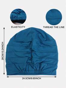 2pcs Women's Headscarf Hats, Postpartum Beanie, Chemotherapy Cap, Sleeping Cap, Hair Protection Soft Hat, Suitable For Daily Use - Multicolor - View 2