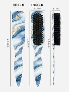 1pc Smooth Back Comb Set, Suitable For Creating Smooth Ponytail Bun, Smoothing Frizz, Controlling Hairline, Backcombing And Volumizing Styling. Wide-Tooth Comb Head Convenient For Sectioning And Parting. Suitable For Hair Salons, Beauty Parlors, Travel And Beauty Care - Multi-color - View 11