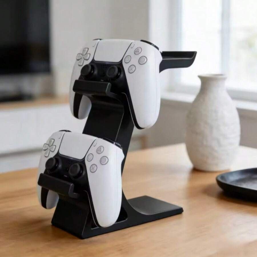3D Printed Game Controller & Headset Integrated Stand, Universal Vertical Stand, Compatible With PS4/ Controllers & Headsets, Back To School Season - View 1