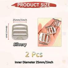 SinHo Zinc Alloy Ladder Lock Buckles Non-Slip Webbing Strap Adjusters Rustproof Metal Slide Premium Buckles For Backpack Gear Repair - Multicolor - View 17