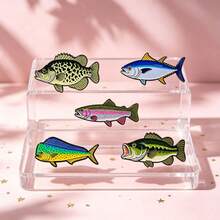 Vintage Game Fish Lapel Enamel Pins And Brooches Badge Pins For Backpacks Bags Backpack Cool Decoration Friend For Gifts - Multicolor - View 2