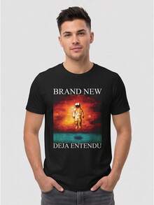 Men T-Shirts - 黑色 - 查看 3