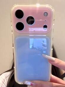 韓系高級夏季多巴胺果凍色塊 Zuo Li 手機殼，適用 17 Pro Max、Apple 16 新機、15 Pro，女款 16pm 極簡個性化 17 全包覆 Pro 防震 - 藍色 - 查看 1