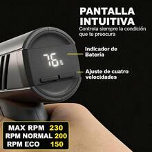 Tijera Eléctrica Inalámbrica Recargable Cortadora De Telas - Negro - Ver 7