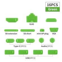 Universal Silicone Dust Plug For Laptop Computer USB Port, Type-C, RJ45 Network, Audio Jack - View 16