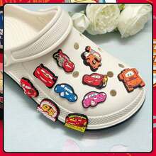 Disney Cartoon Theme Toy Cowboy Racing Stitch Clog Shoe Charms, Cute Decorative Stickers For Children's Fashion Personalized Shoe Surface Decoration Accessories - Multicolor - View 5