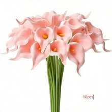 1pc/4pcs/10pcs Artificial Calla Lily Flowers, Realistic Floral Bouquet, Suitable For Valentine's Day Party, Garden Decor, Lifelike Texture, Suitable For Living Room, Bedroom, Dining Room, Office Decor, Spring Decoration - Black - View 21
