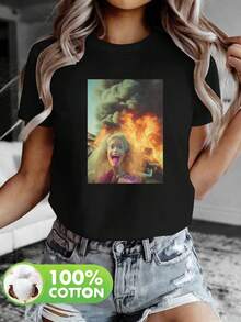 Women T-Shirts - 黑色 - 查看 1