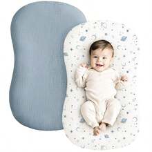 2PCS Baby Cotton Gauze Bionic Bed Cover, Super Soft Portable Baby Bed Sheet, Printed Bedding Set For Boys And Girls - Multicolor - View 17
