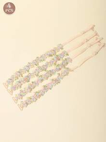 Women's Embroidered Floral Bra Straps, Detachable Bra Straps, Replaceable Lace Trim, Lingerie Accessories - Multicolor - View 16