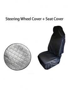 Steering Wheel Cover Sun Shade For Car, With Waterproof Car Seat Cover Protector, Foam Car Steering Wheel Sunshade, Foldable UV Protection Steering Wheel Cover, Car Seat Cover, Black Car Seat Cover, Front Seat Protector, Effectively Blocks Sunlight, Protects Steering Wheel, Suitable For Sedan And SUV, Easy To Carry, Ideal For Daily Commute, Travel And Camping - Multicolor - View 13